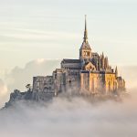 1st Place and winner of The President's Trophy, "Mont St Michel - Morning Glow", by Stephen Wilder