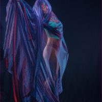 Flo with Chiffon, by Steve Morris